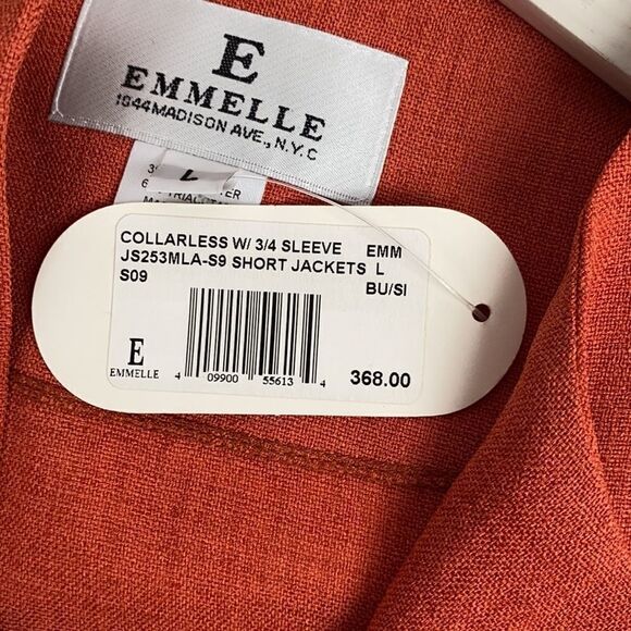 NWT EMMELLE Terracotta Blouse Lightweight Jacket Top - Picture 14 of 15